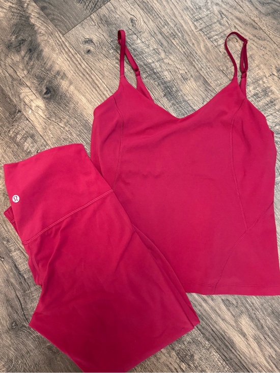 lululemon athletica Other - lululemon athletica Align Magenta Cami C/D and Leggings Set